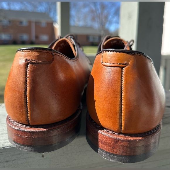 ALLEN EDMONDS NWOB 10.5 Clifton Cap Toe Lace Up Oxford Walnut Calfskin Shoes USA main image 8